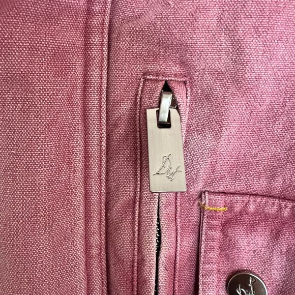 Diet Starts Monday Dusty Rose Hopkins Work Jacket Adult Size Small - Picture 8 of 14